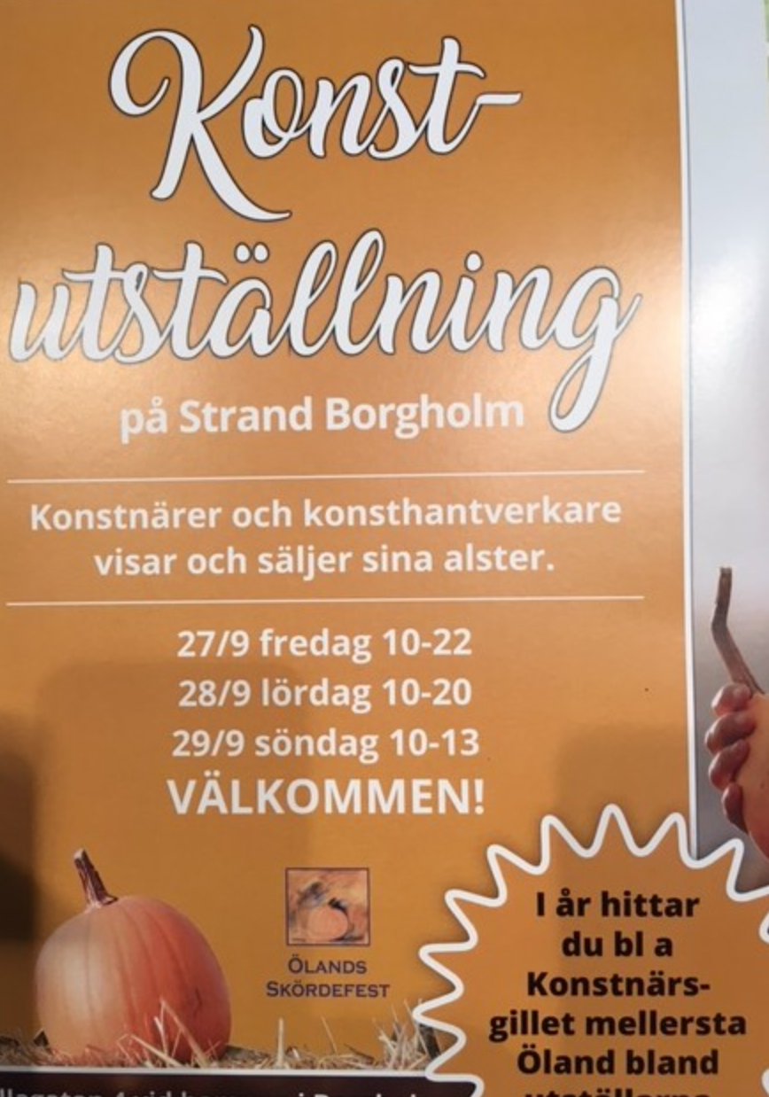 Strand hotell, Borgholm, Konstutställng 27-28-29 sept 2019