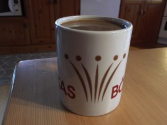 Lite kaffe med mjölk...